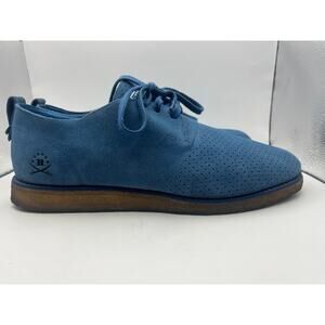 Adidas x Stussy Ransom "Plain CS Stussy" Blue Suede Shoes Men’s Size 10 USED